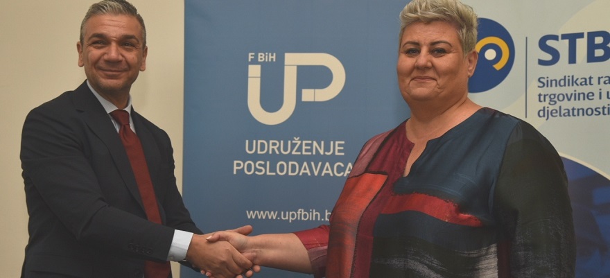 Udruženje poslodavaca FBiH i Sindikat radnika trgovine i uslužnih djelatnosti STBiH potpisali Kolektivni ugovor: Za rad u dane praznika uvećanje satnice od 100 posto