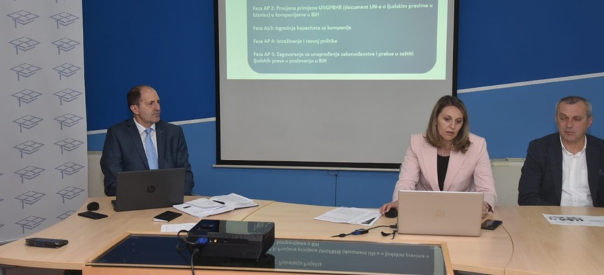 Predstavljen projekat „Jačanje zaštite ljudskih prava u aktivnostima poslovnog sektora u BiH“ kojeg provode UPFBiH i UPRS