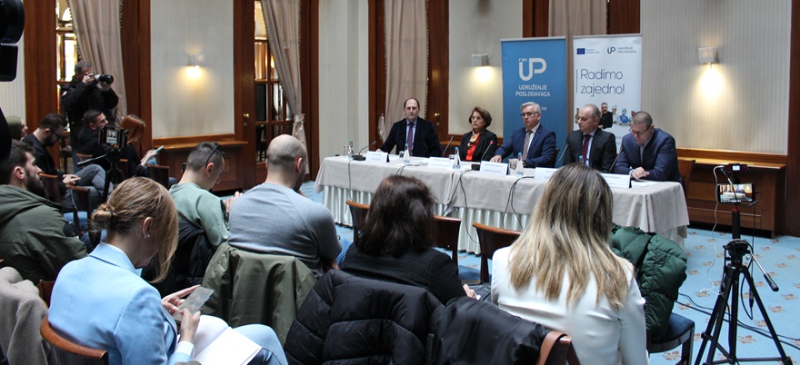 Predstavnici UPFBiH održali press konferenciju o aktuelnim dešavanjima u poslovnom okruženju